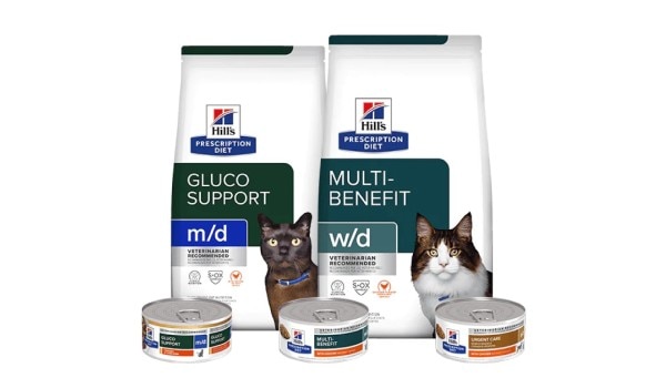 Prescription Diet Multi-Benefit and Gluco Support Katzenfutter-Sortiment