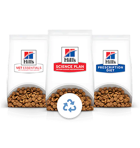 Hill's Packung mit Recycling Logo