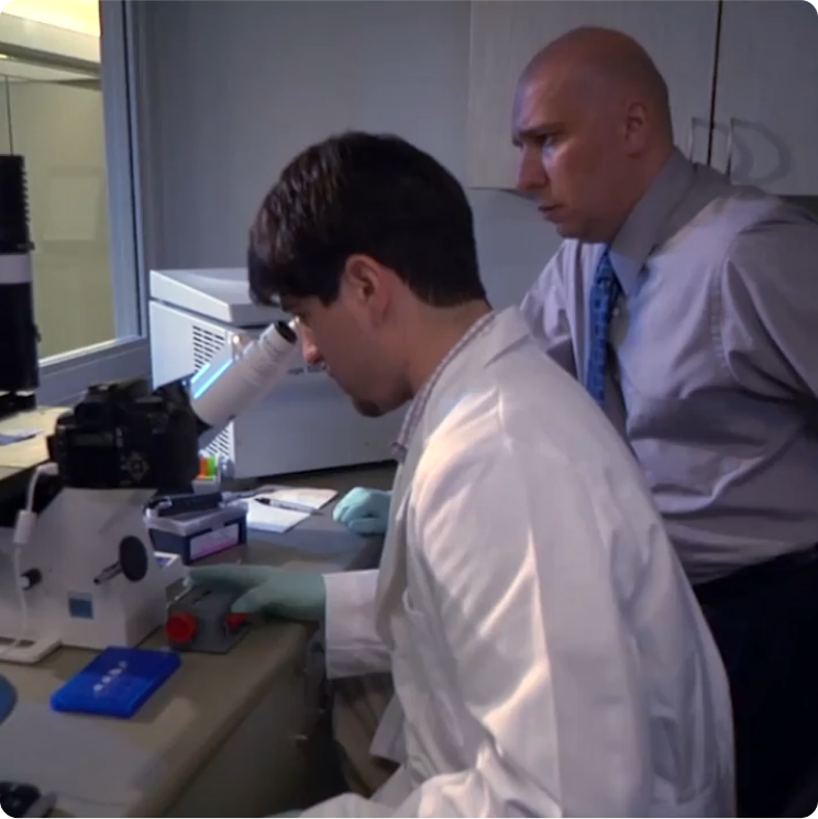 Zwei Wissenschaftler:innen von Hill's Pet Nutrition